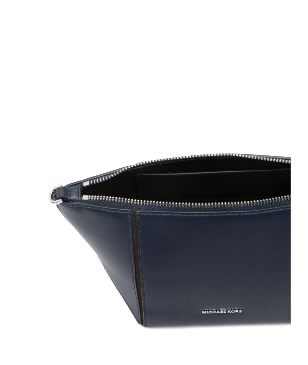 MICHAEL KORS Синяя кожаная сумка через плечо, фото 3