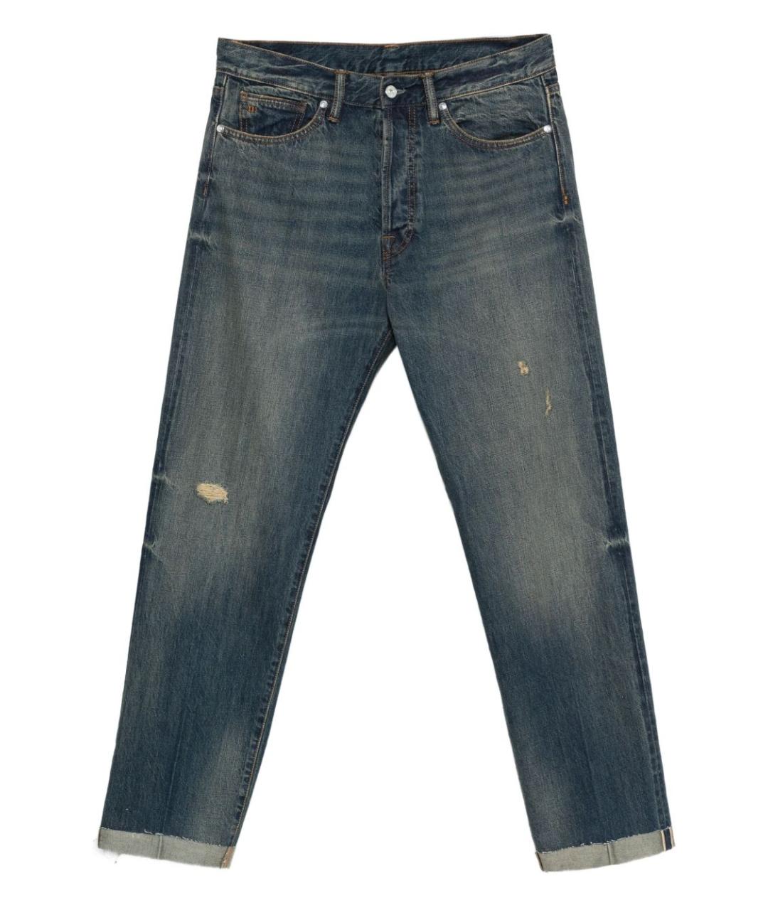 NINE IN THE MORNING Синие хлопковые джинсы скинни, фото 1