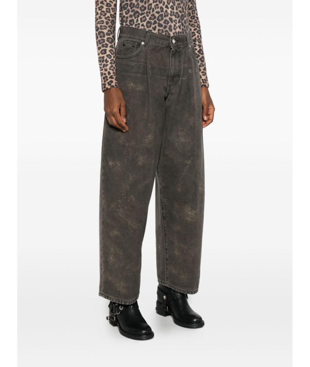 NINE IN THE MORNING Серые хлопковые прямые джинсы, фото 5