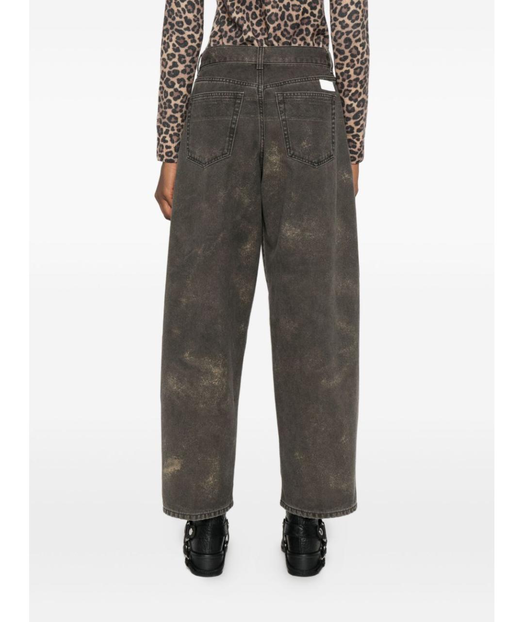 NINE IN THE MORNING Серые хлопковые прямые джинсы, фото 3