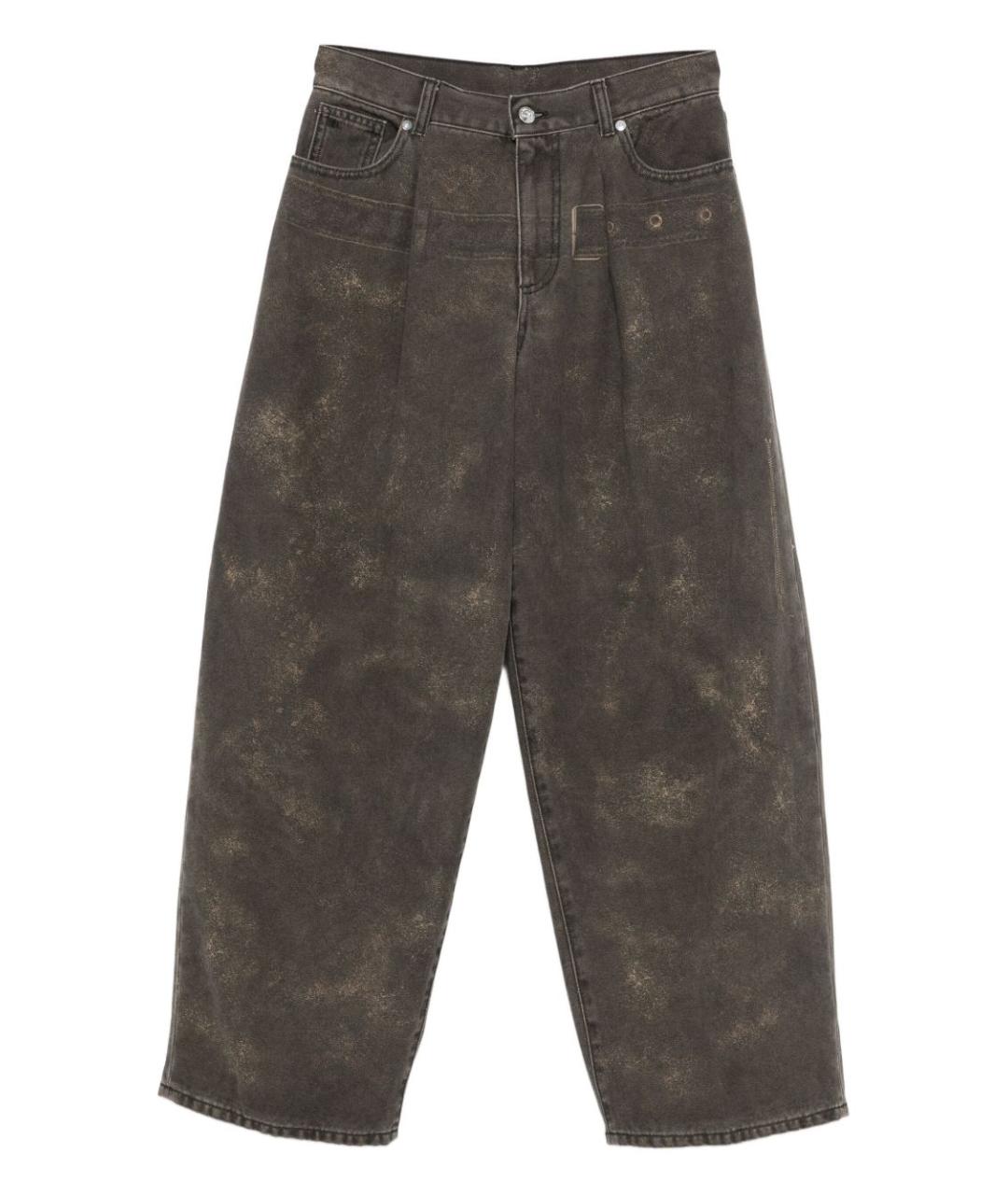 NINE IN THE MORNING Серые хлопковые прямые джинсы, фото 1