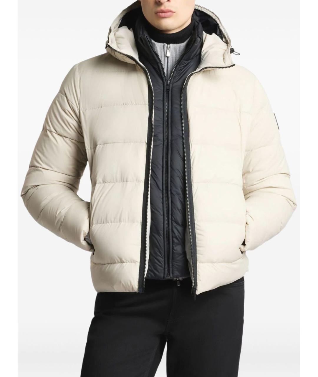 FAY Белый полиамидовый пуховик, фото 5