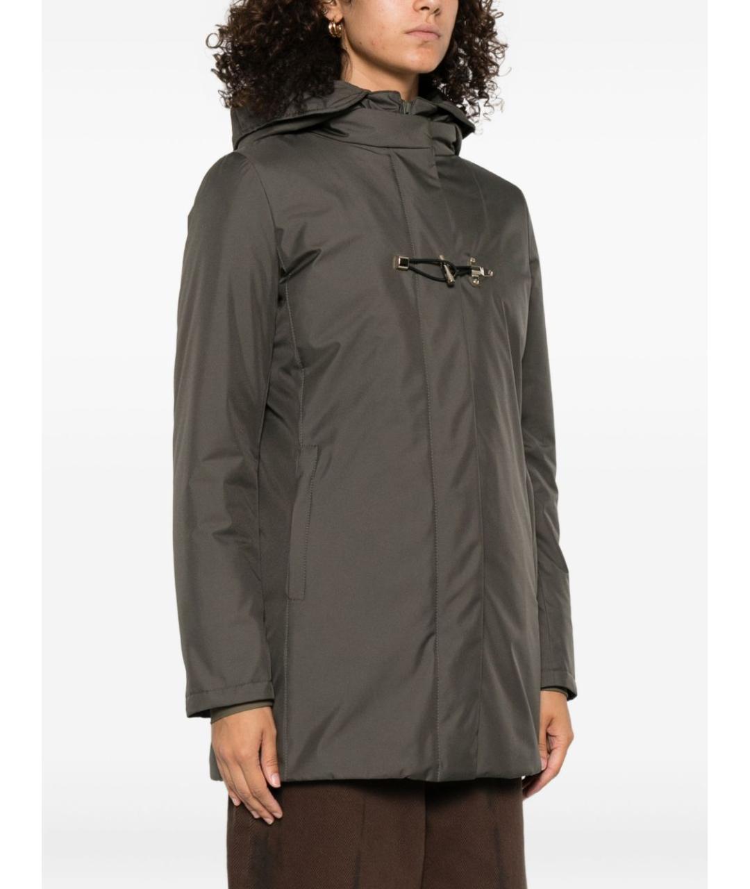 FAY Зеленая полиэстеровая куртка, фото 4