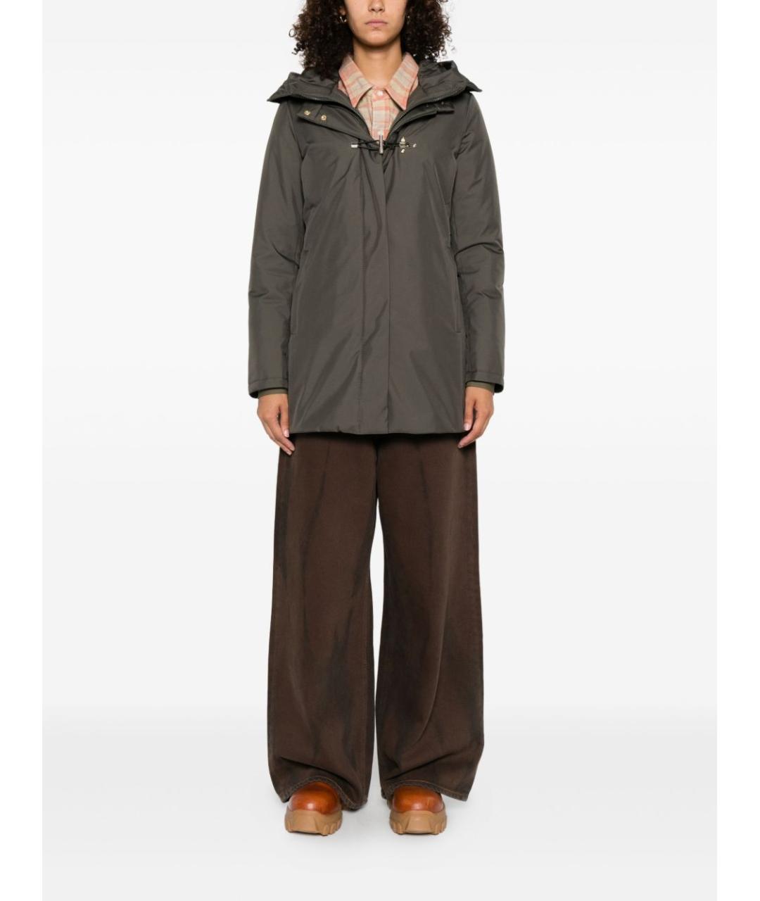 FAY Зеленая полиэстеровая куртка, фото 3