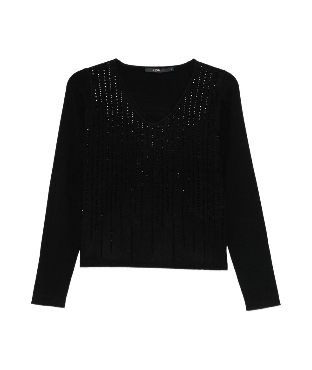 SEVENTY Черный вискозный джемпер / свитер, фото 1