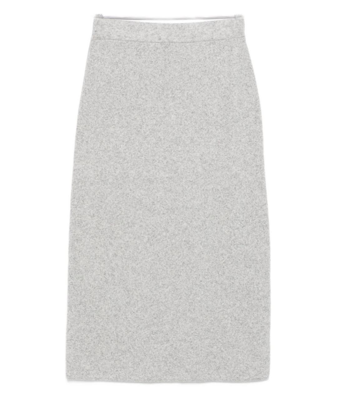 SEVENTY Серая шерстяная юбка миди, фото 1