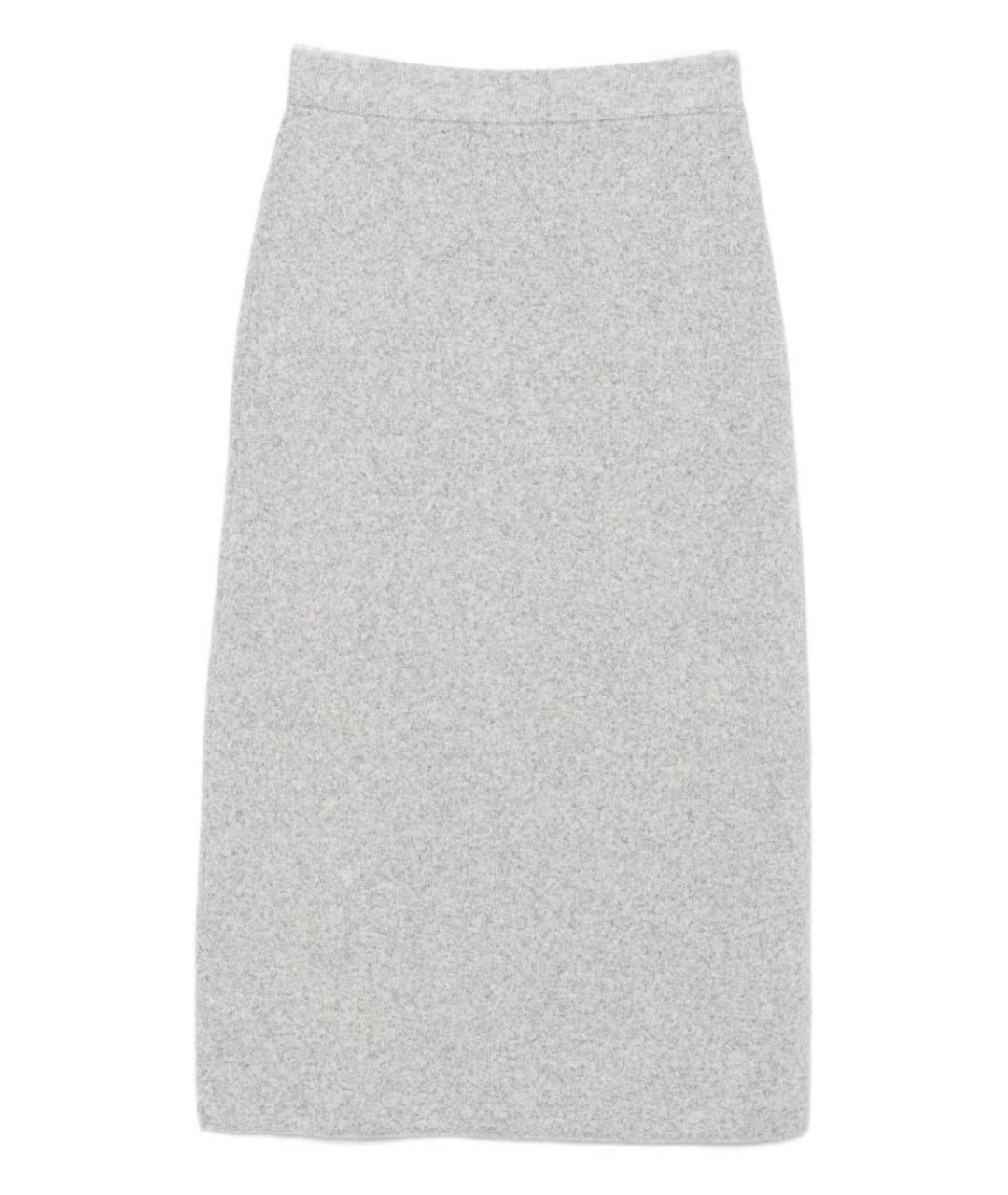 SEVENTY Серая шерстяная юбка миди, фото 3