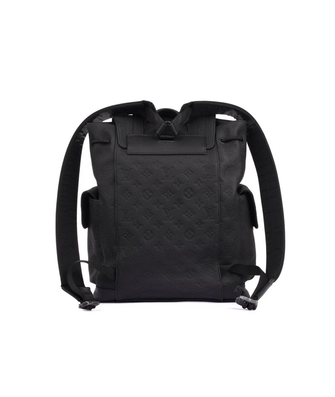 LOUIS VUITTON Черный кожаный рюкзак, фото 4