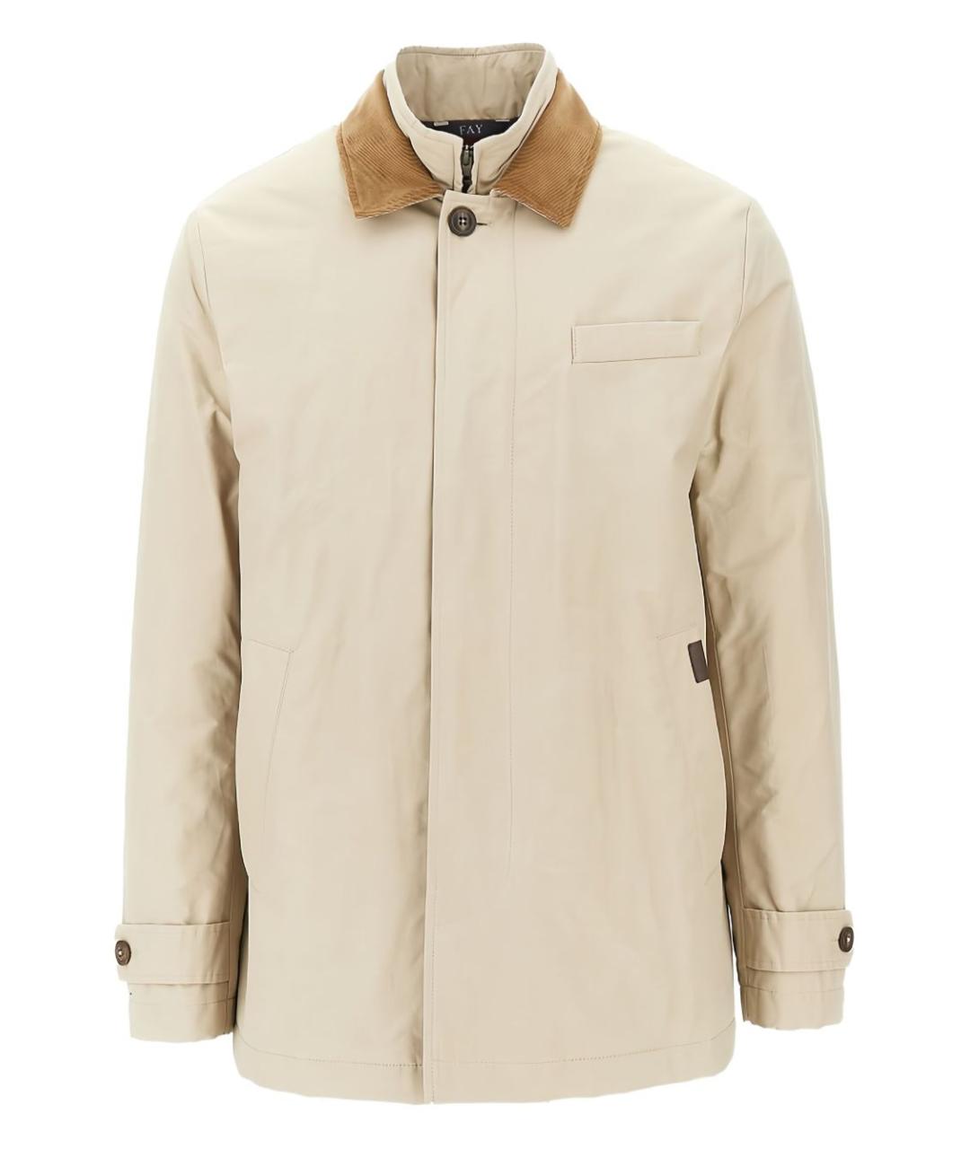 FAY Бежевая хлопковая куртка, фото 1