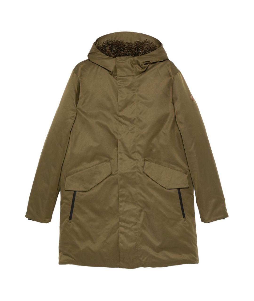 SAVE THE DUCK Зеленая полиэстеровая парка, фото 1