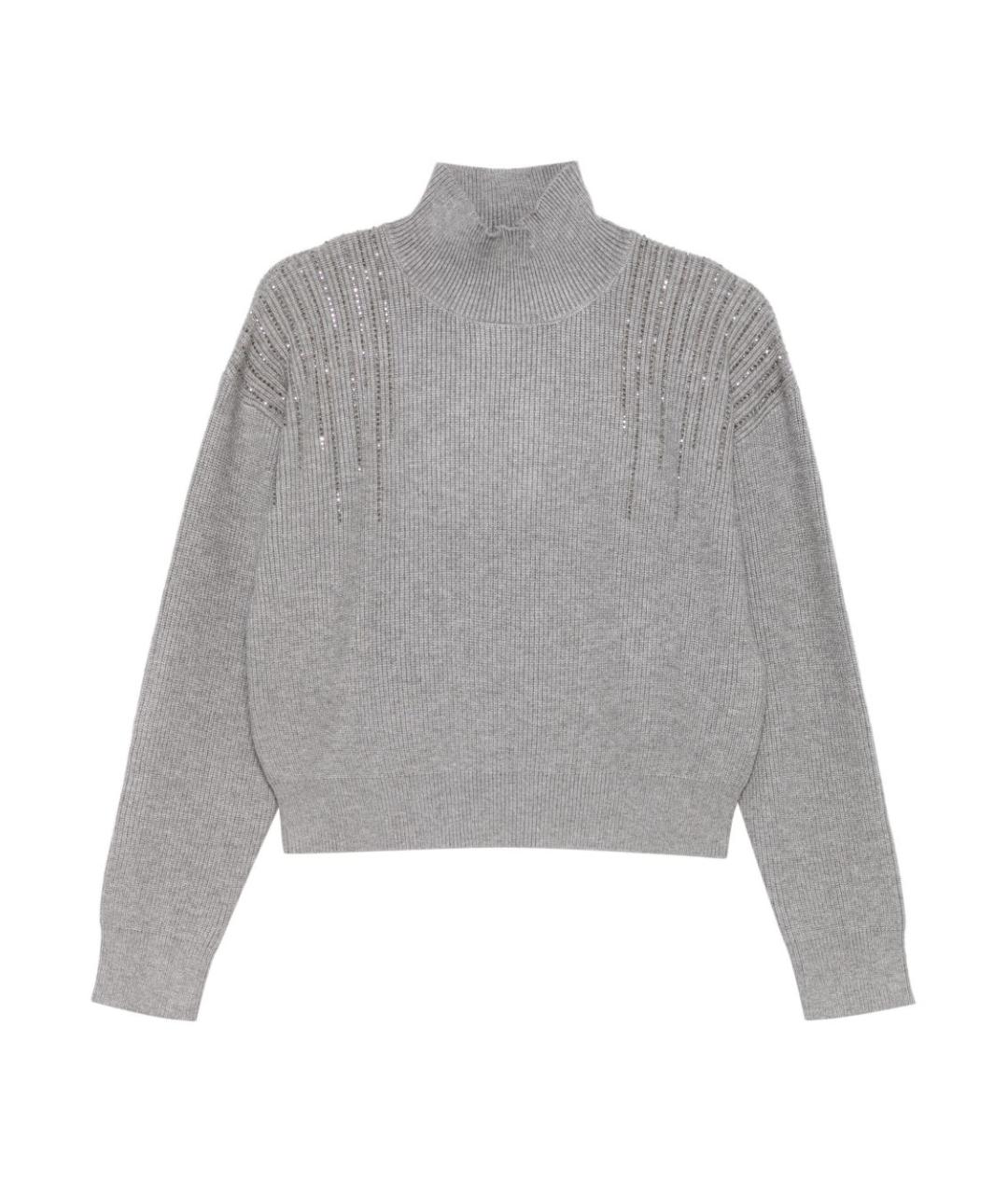 SEVENTY Серый вискозный джемпер / свитер, фото 3