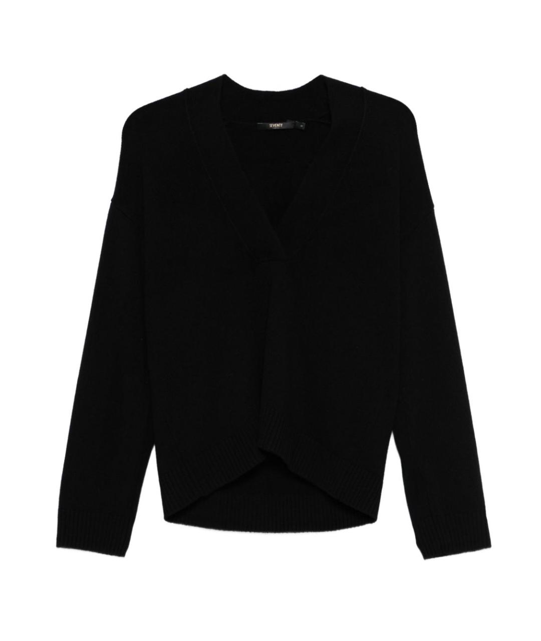 SEVENTY Черный шерстяной джемпер / свитер, фото 1