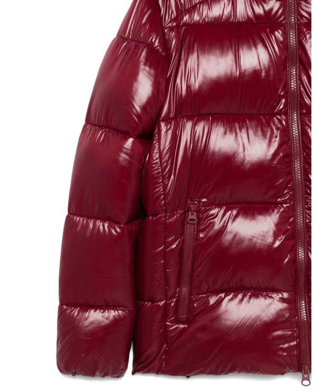 SAVE THE DUCK Бордовая полиамидовая куртка, фото 3