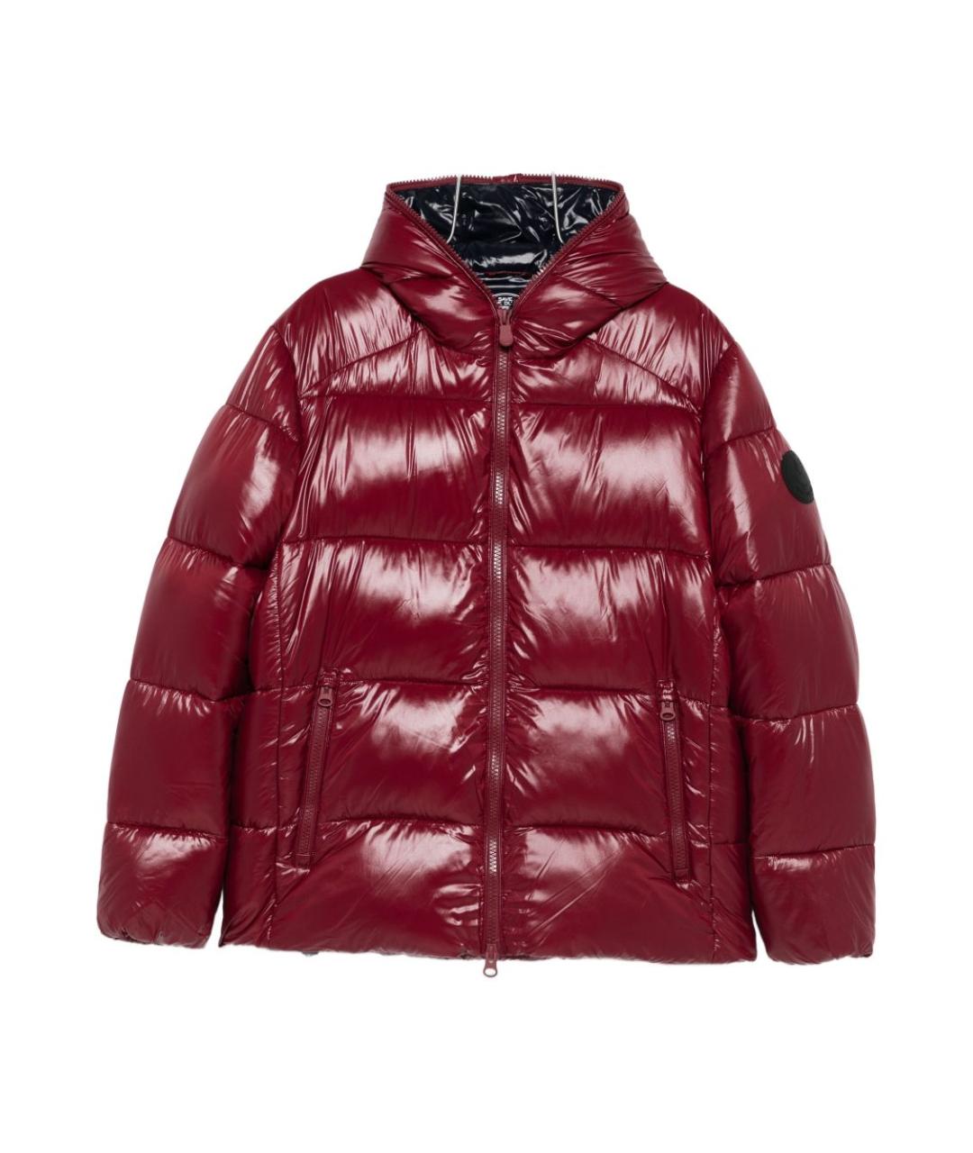SAVE THE DUCK Бордовая полиамидовая куртка, фото 1