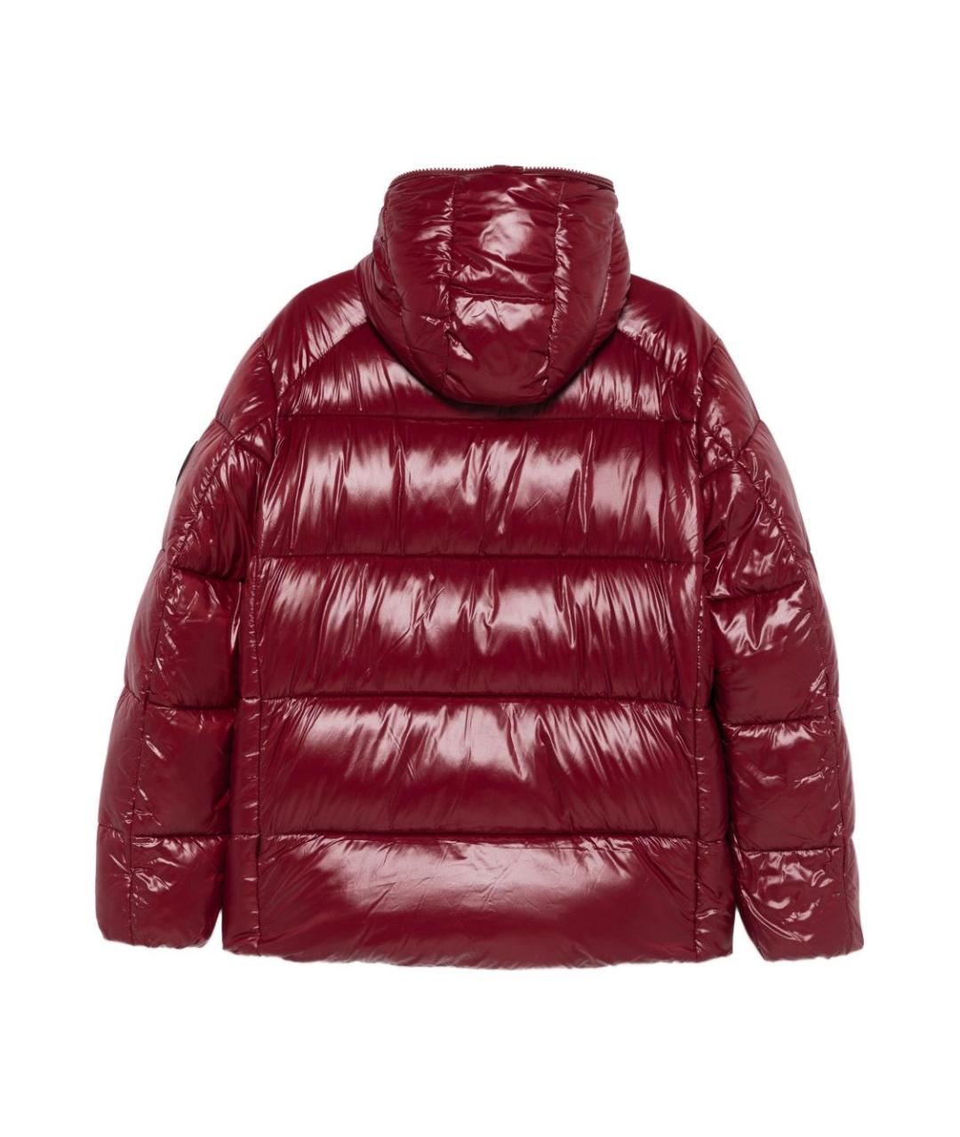 SAVE THE DUCK Бордовая полиамидовая куртка, фото 2