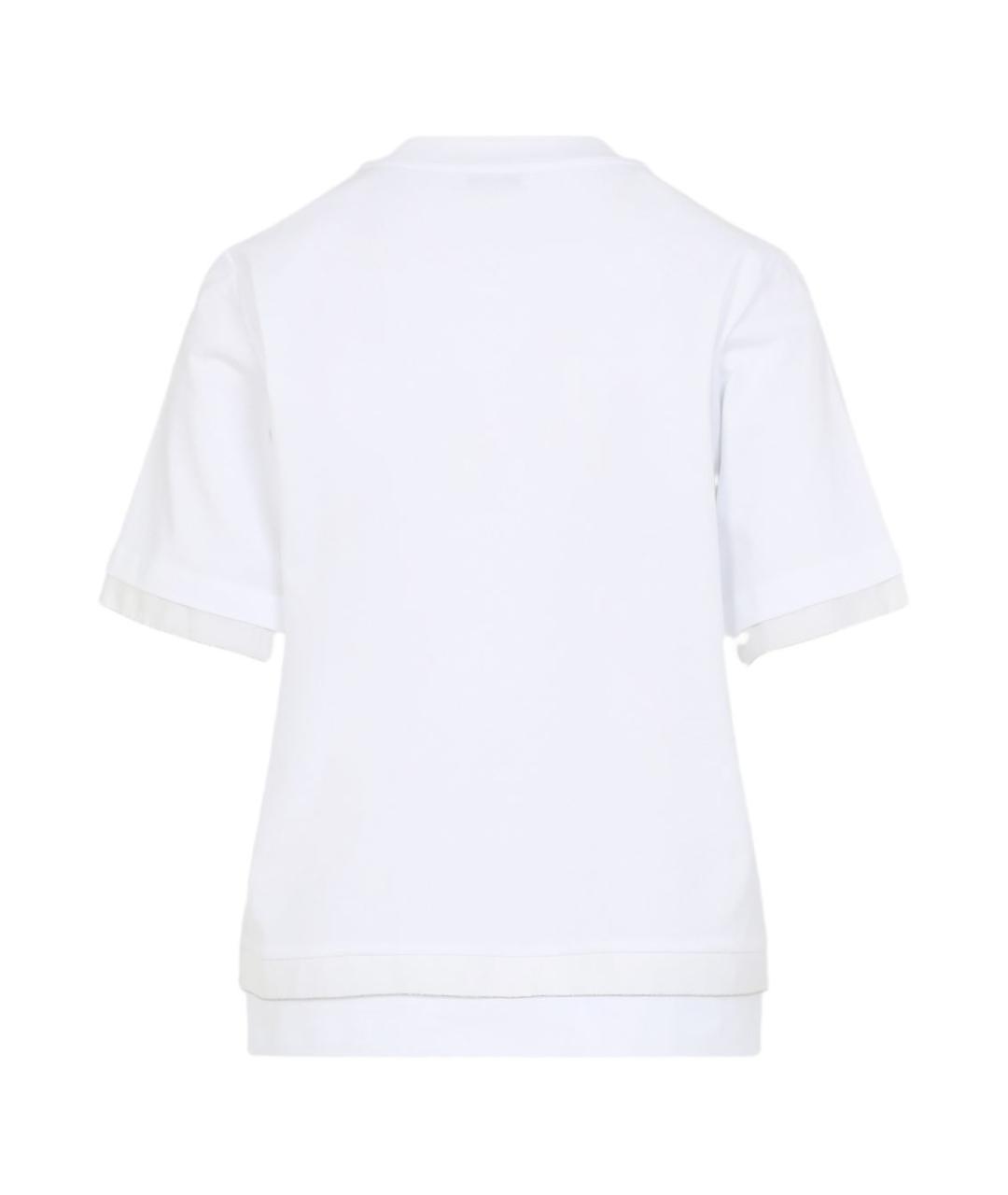 PESERICO Белая хлопковая футболка, фото 2