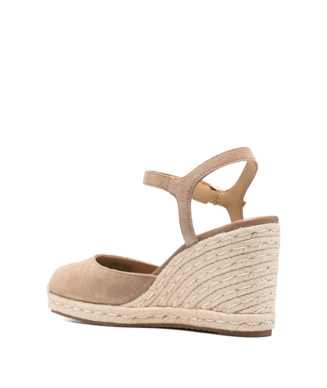 MICHAEL KORS Бежевые кожаные босоножки, фото 3