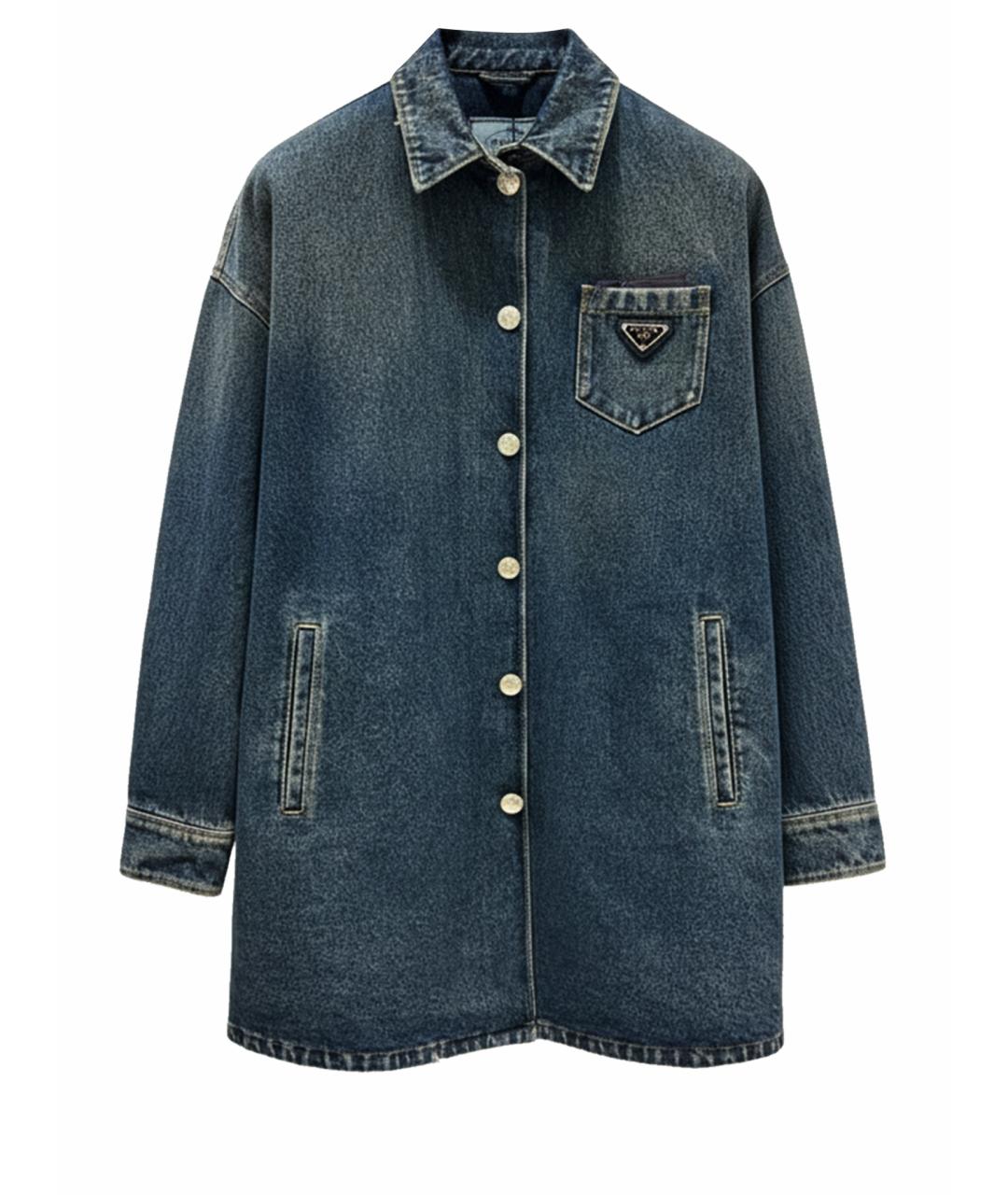 PRADA Синяя деним рубашка, фото 1