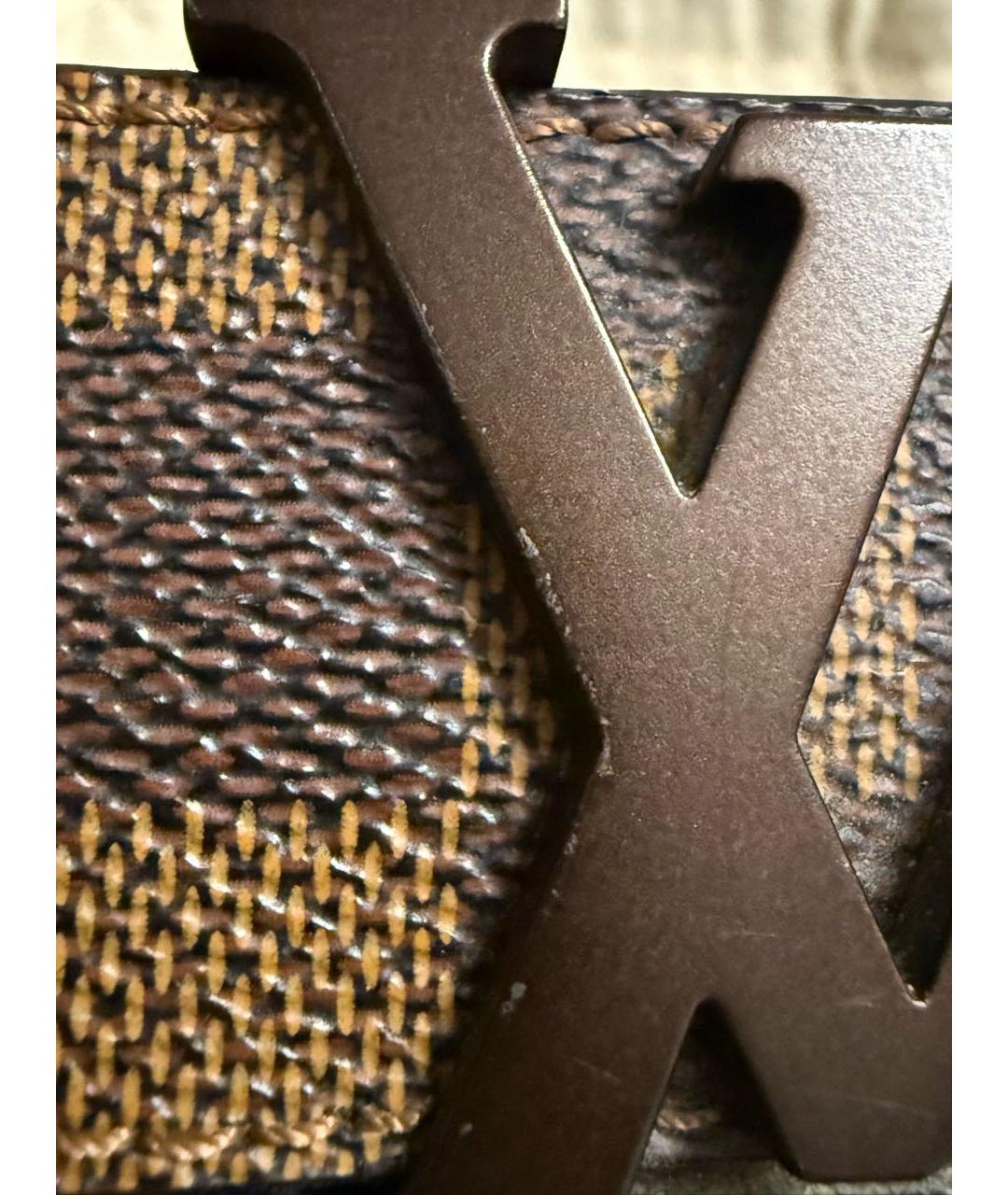 LOUIS VUITTON Коричневый ремень, фото 5