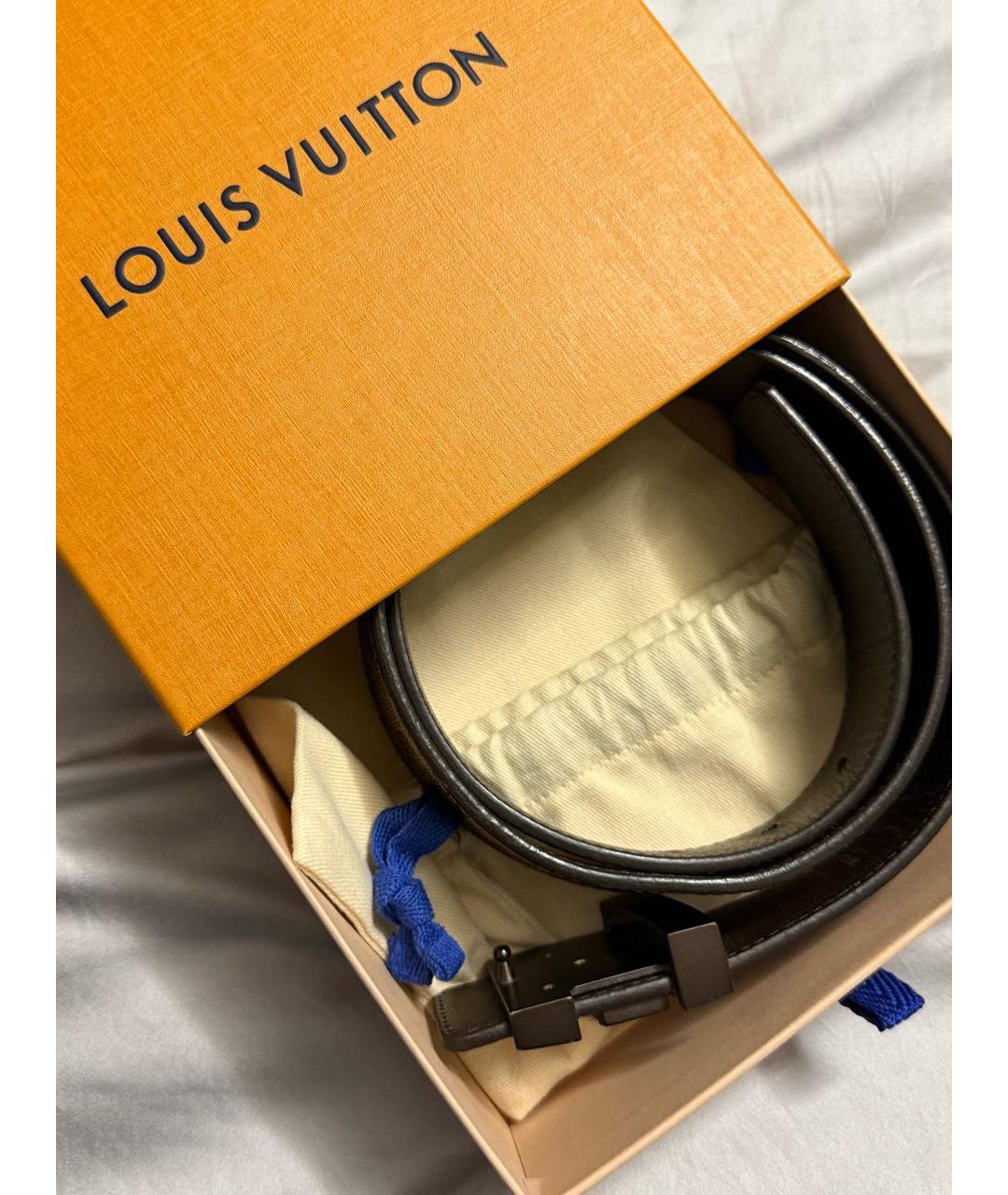 LOUIS VUITTON Коричневый ремень, фото 2