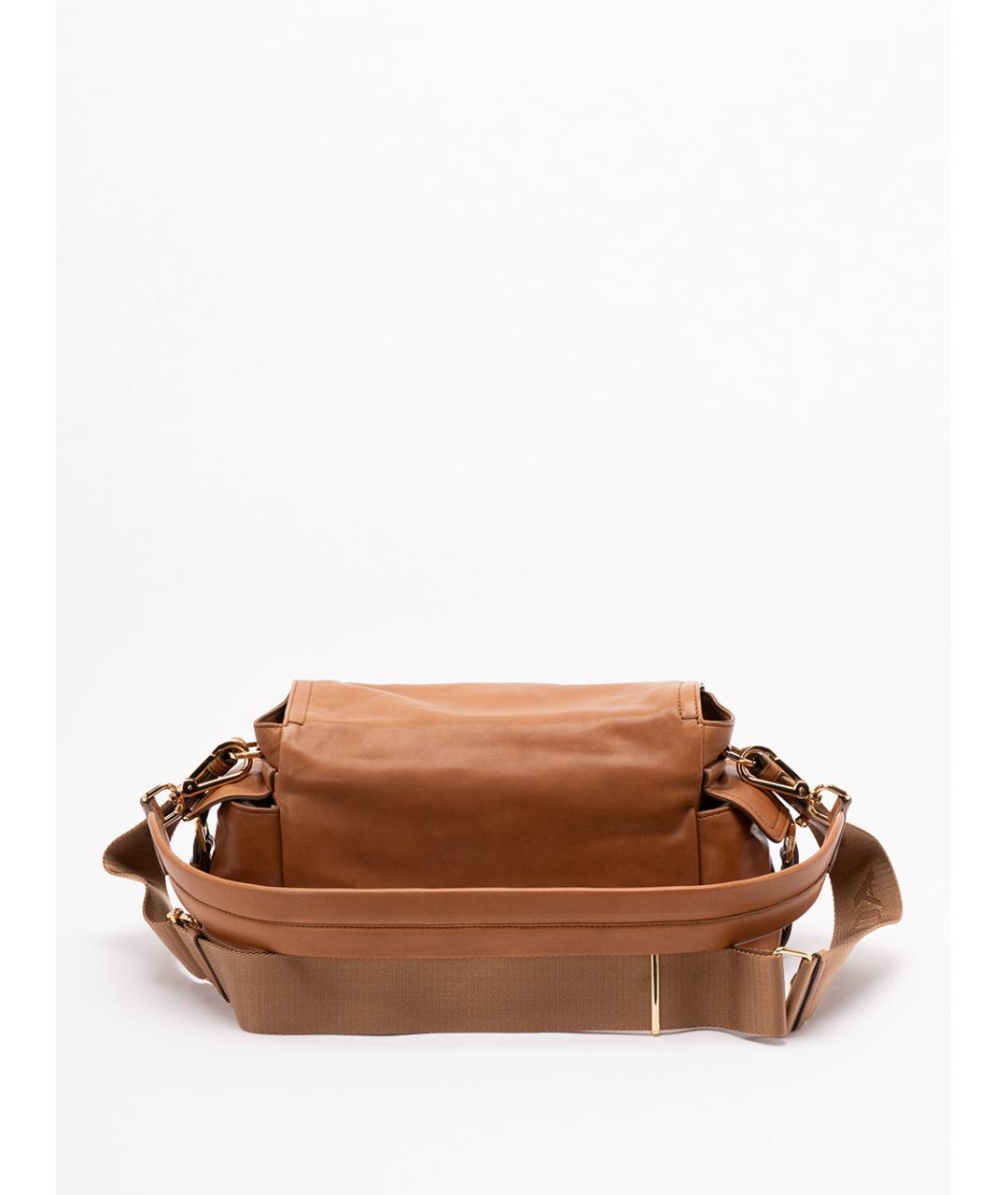 PRADA Коричневая кожаная сумка через плечо, фото 2