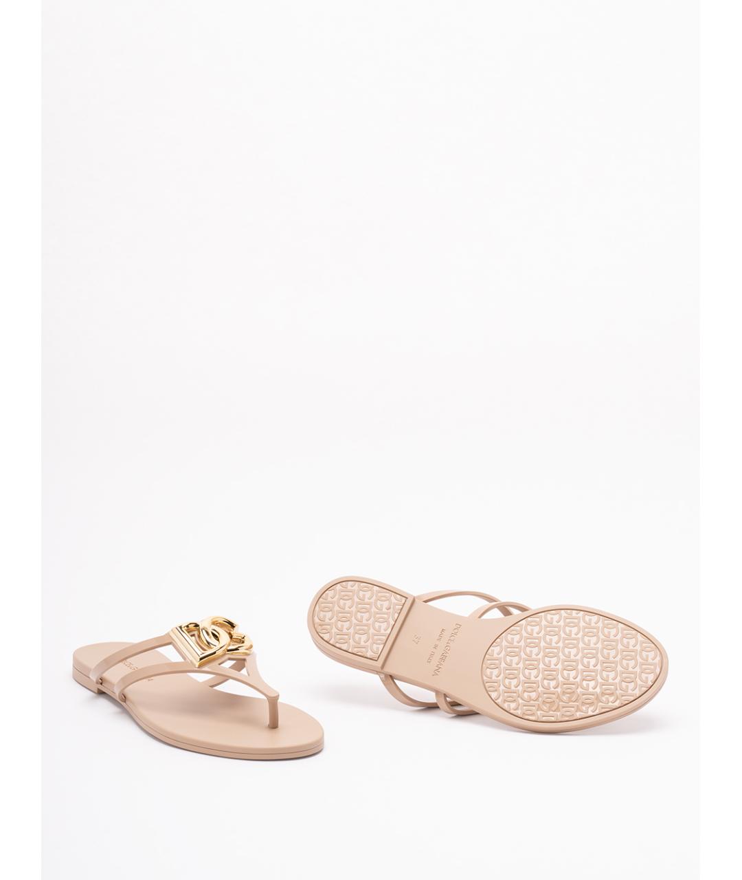 DOLCE&GABBANA Розовые шлепанцы, фото 4