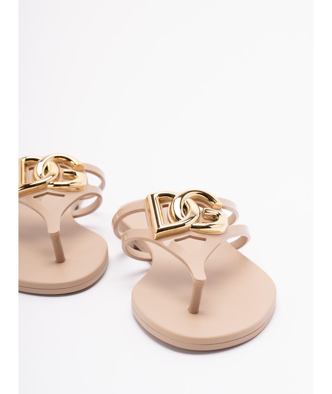 DOLCE&GABBANA Розовые шлепанцы, фото 5