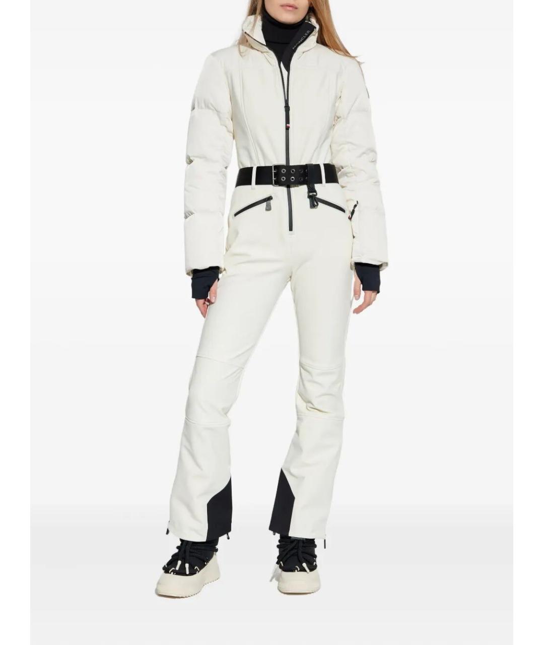 MONCLER GRENOBLE Белый полиэстеровый комбинезон, фото 4