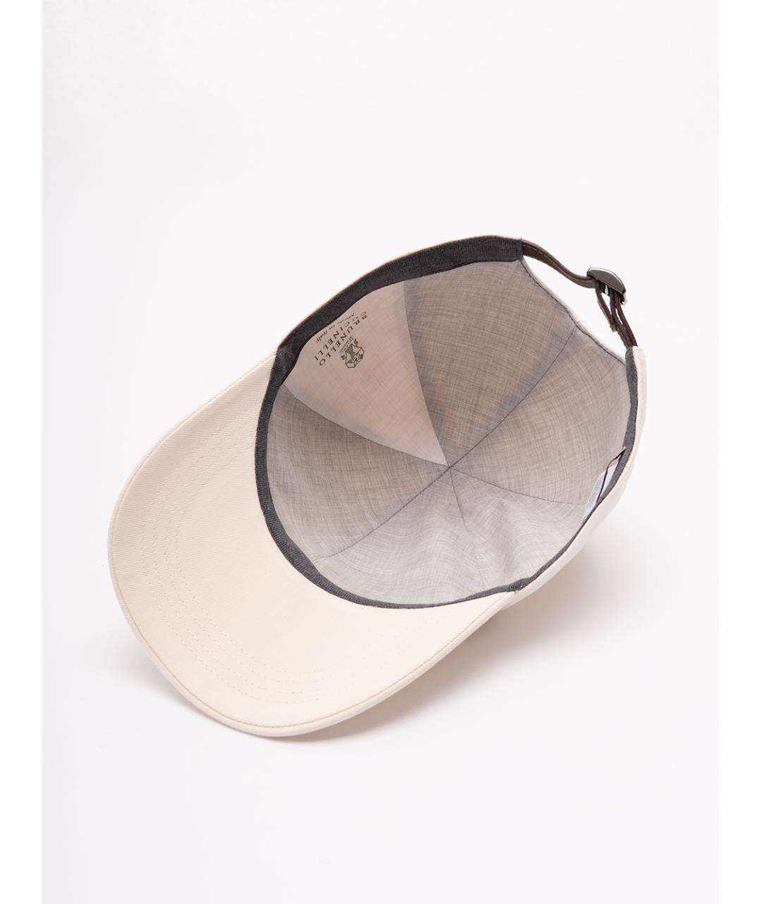 BRUNELLO CUCINELLI Белая хлопковая кепка/бейсболка, фото 4