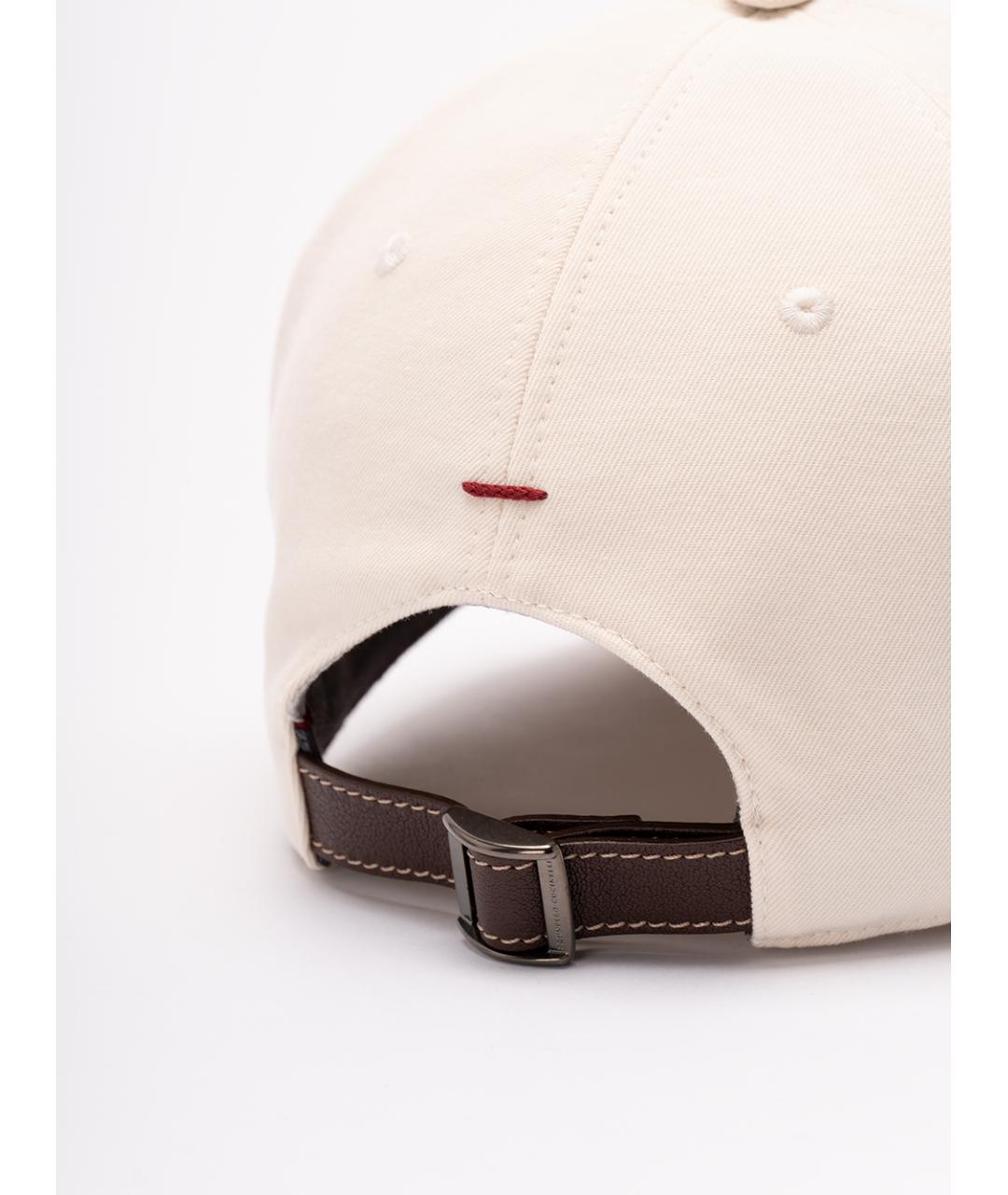 BRUNELLO CUCINELLI Белая хлопковая кепка/бейсболка, фото 3