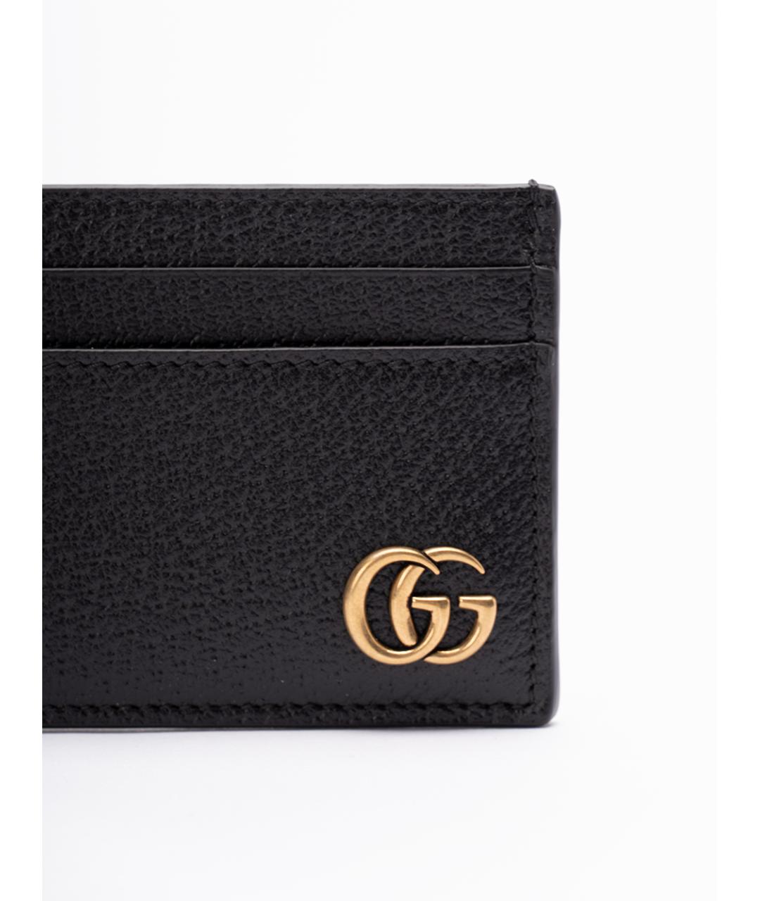 GUCCI Черный кожаный кардхолдер, фото 3
