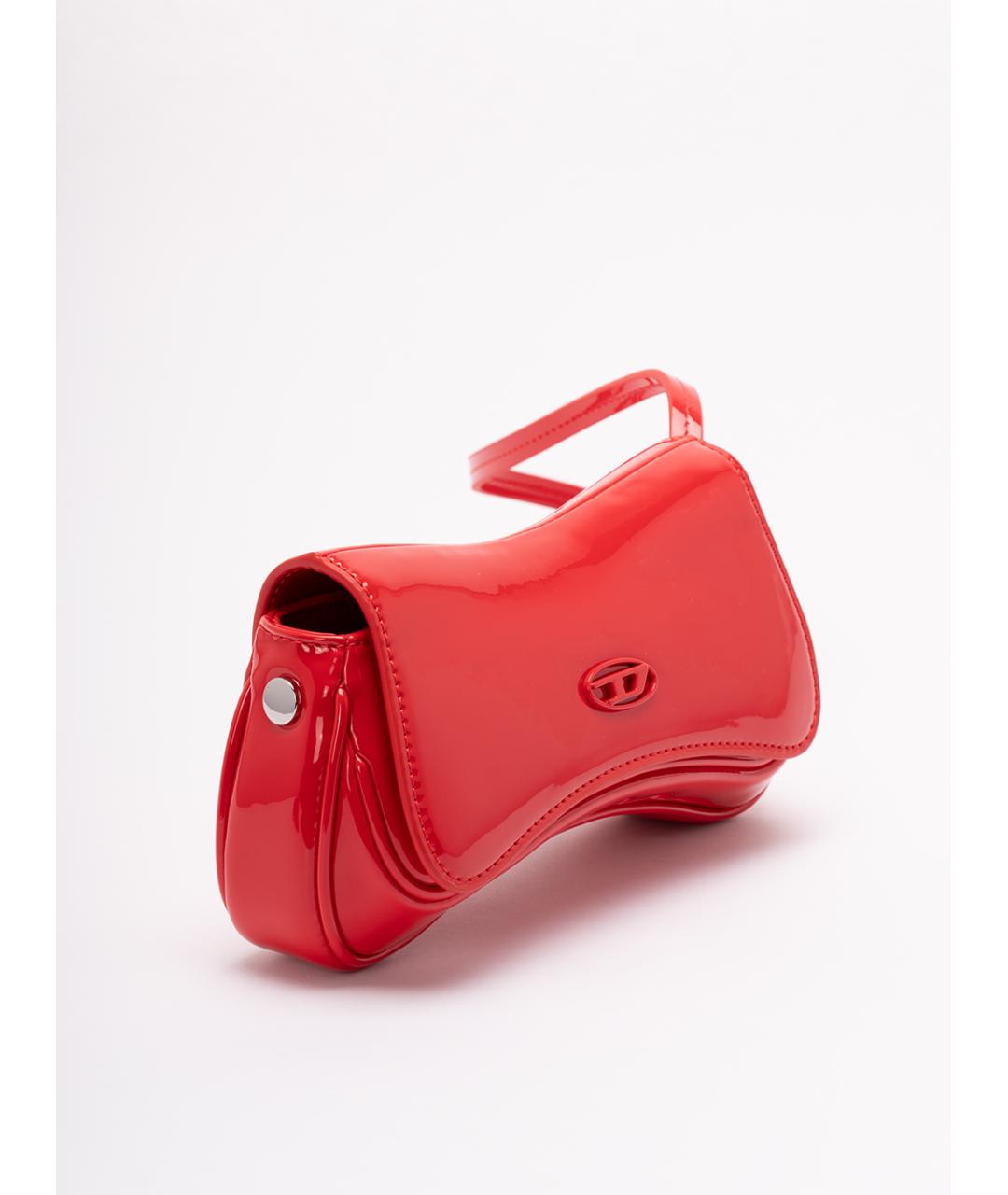 DIESEL Красная сумка через плечо из искусственной кожи, фото 3