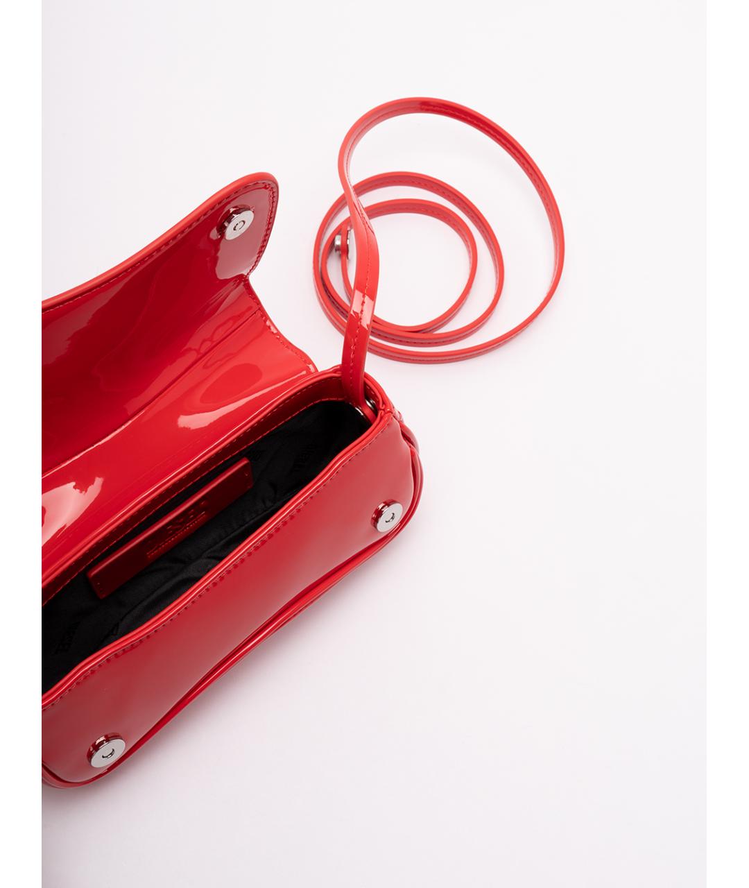 DIESEL Красная сумка через плечо из искусственной кожи, фото 5