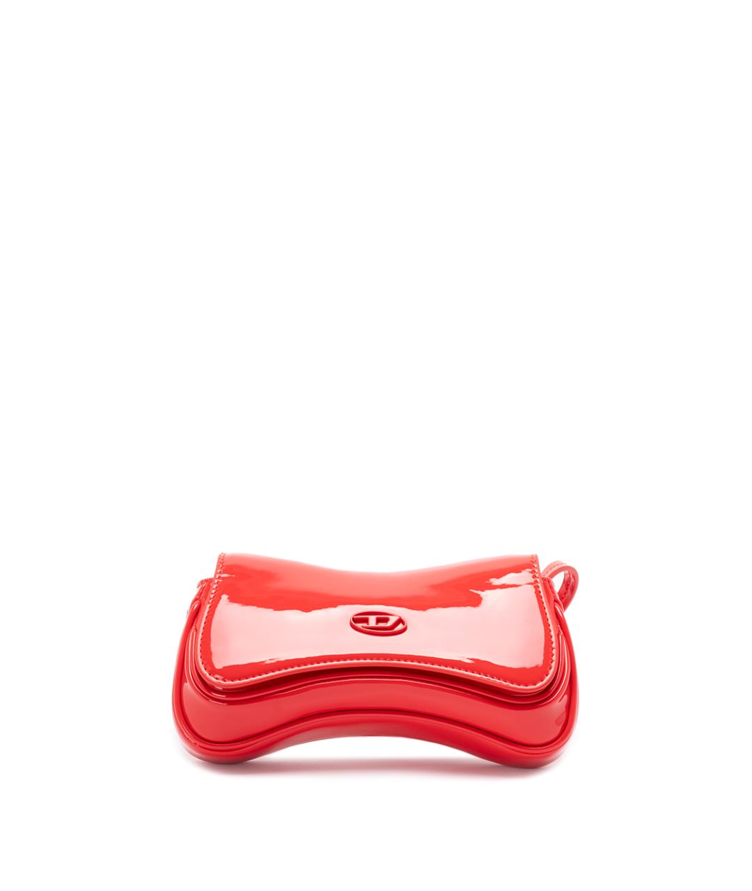 DIESEL Красная сумка через плечо из искусственной кожи, фото 1