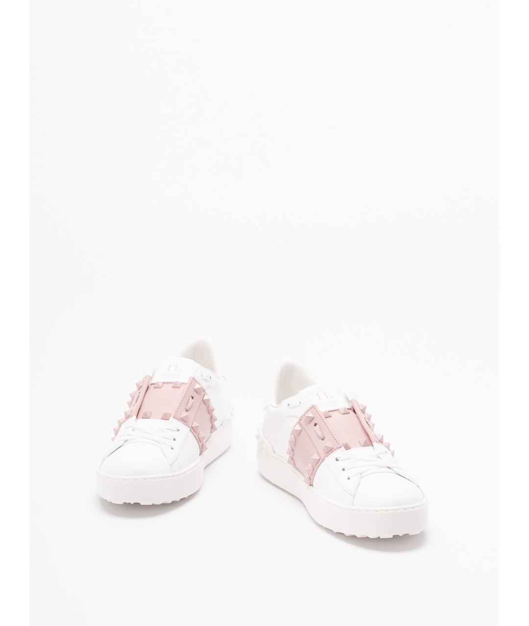 VALENTINO Белые кожаные кроссовки, фото 2