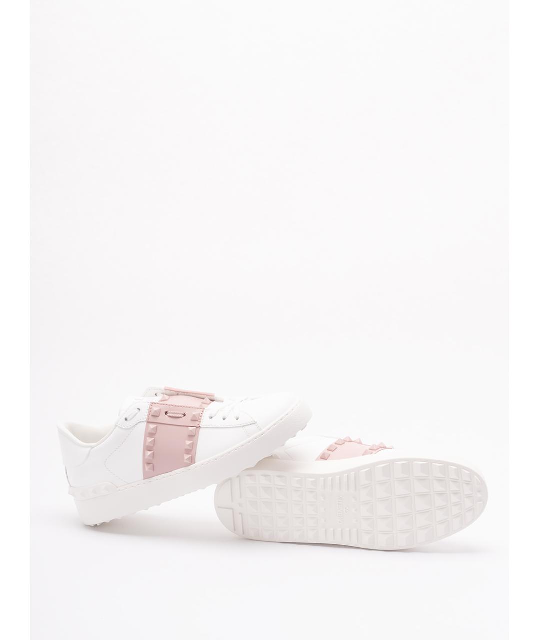 VALENTINO Белые кожаные кроссовки, фото 4