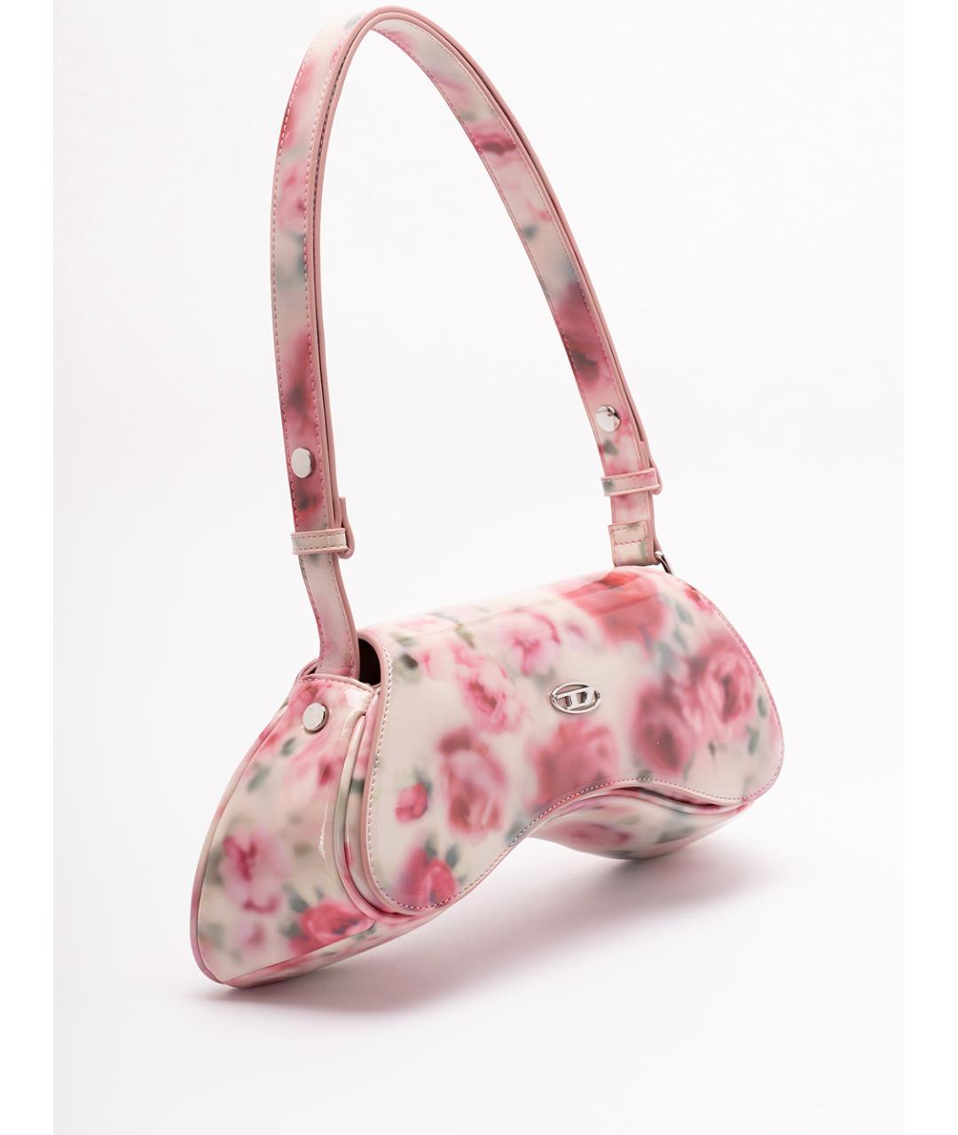 DIESEL Розовая сумка через плечо из искусственной кожи, фото 3