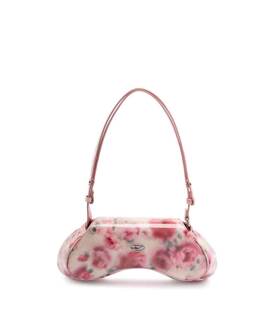 DIESEL Розовая сумка через плечо из искусственной кожи, фото 1