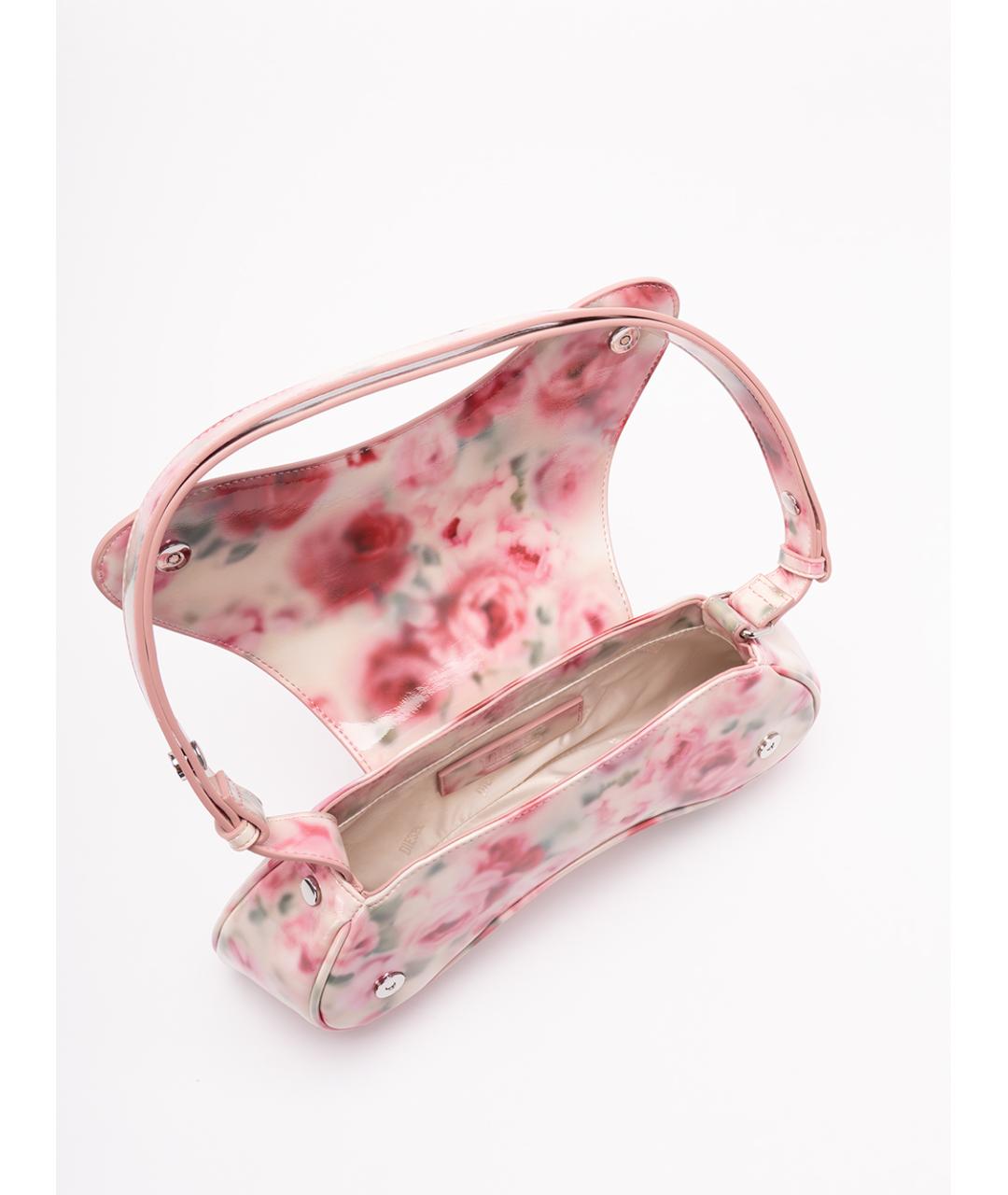 DIESEL Розовая сумка через плечо из искусственной кожи, фото 5