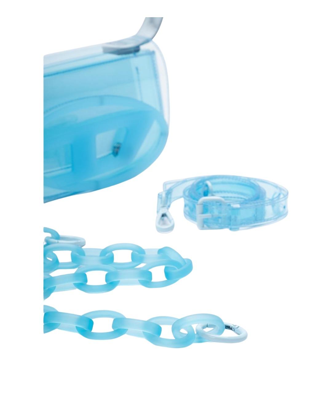 DIESEL Синяя сумка с короткими ручками, фото 3