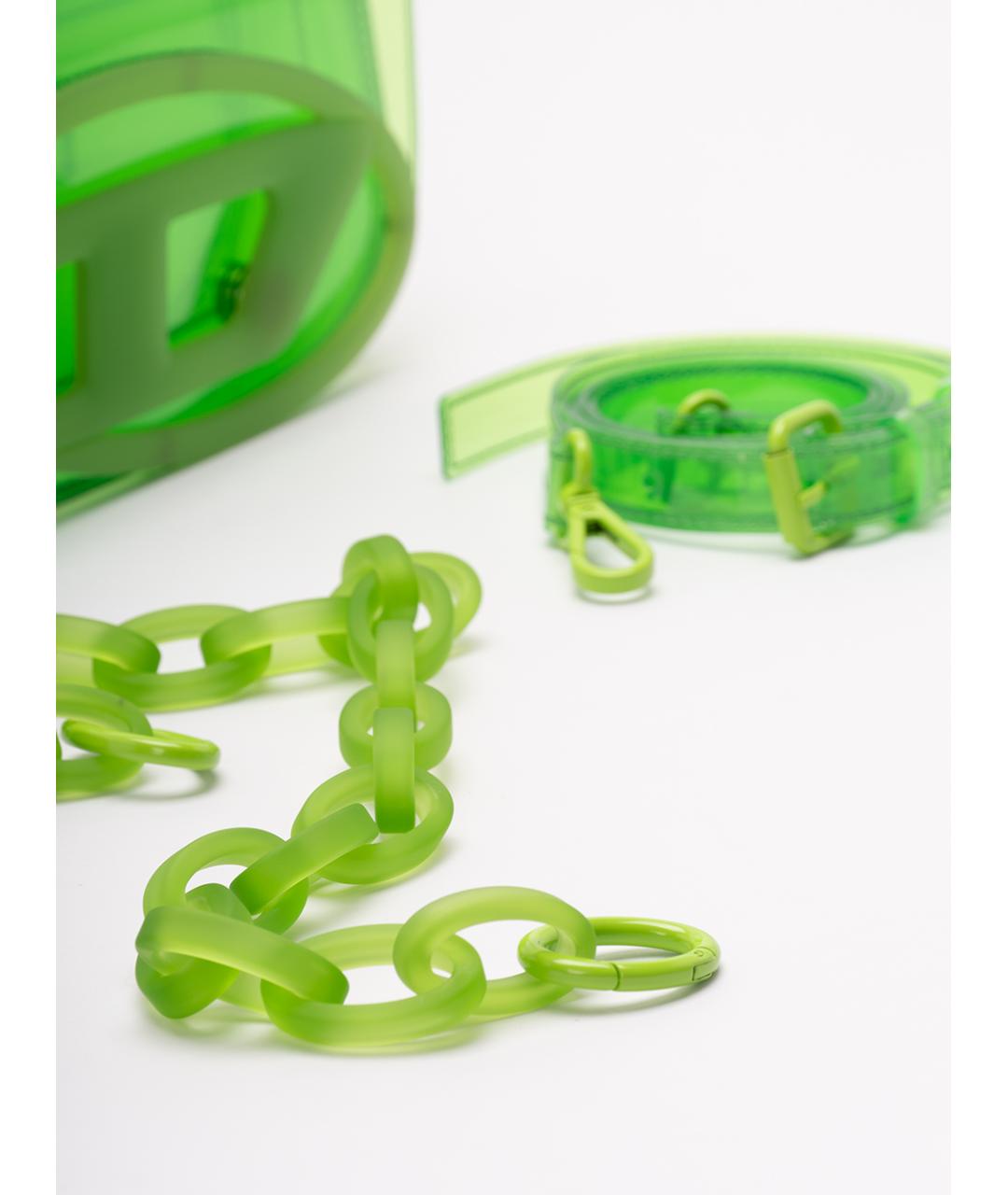 DIESEL Зеленая сумка с короткими ручками, фото 4