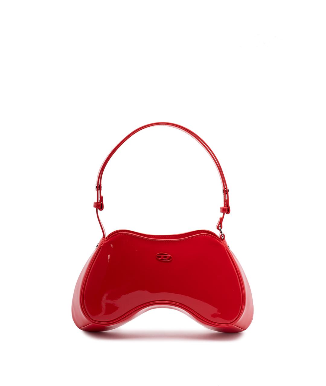 DIESEL Красная сумка через плечо из искусственной кожи, фото 1