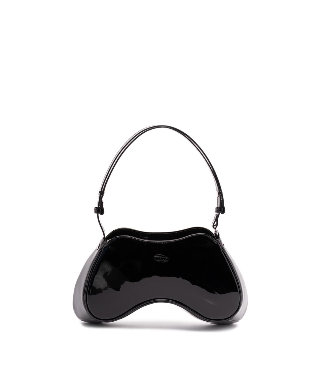 DIESEL Черная сумка через плечо из искусственной кожи, фото 1