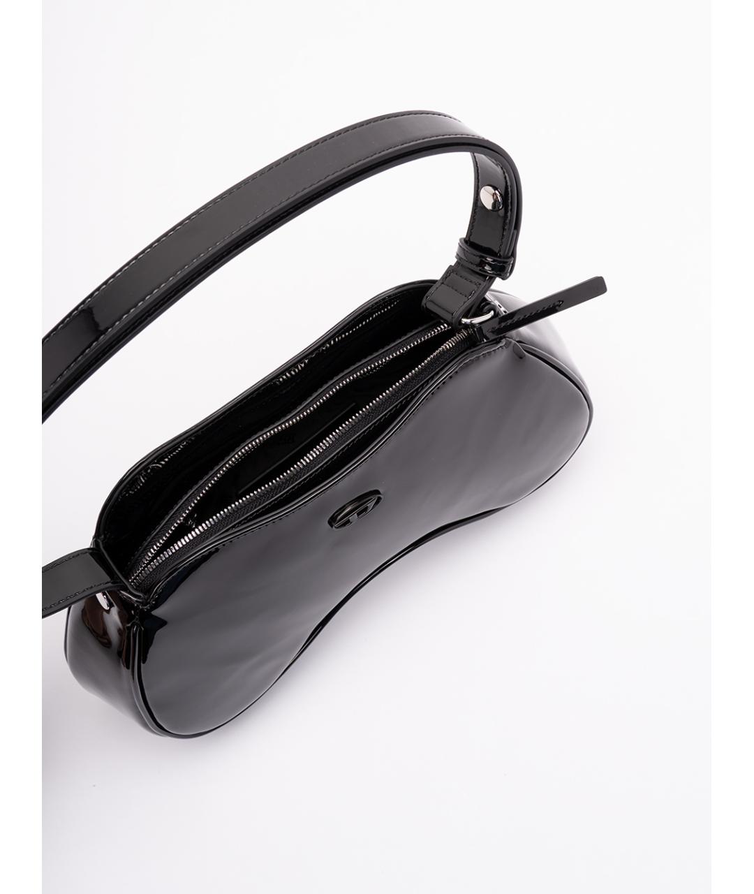 DIESEL Черная сумка через плечо из искусственной кожи, фото 5