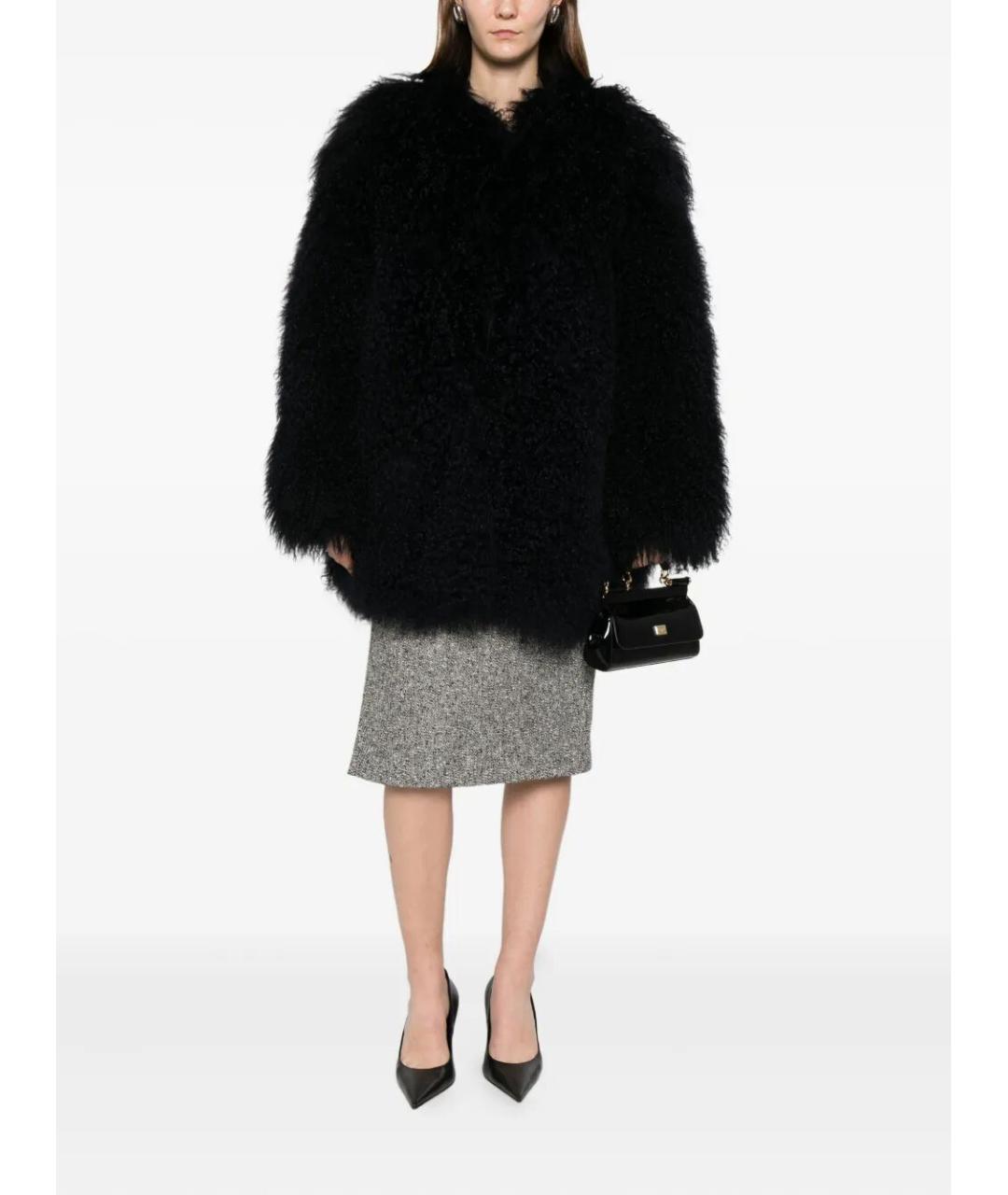 NUMERO OTTO Черная шуба, фото 2