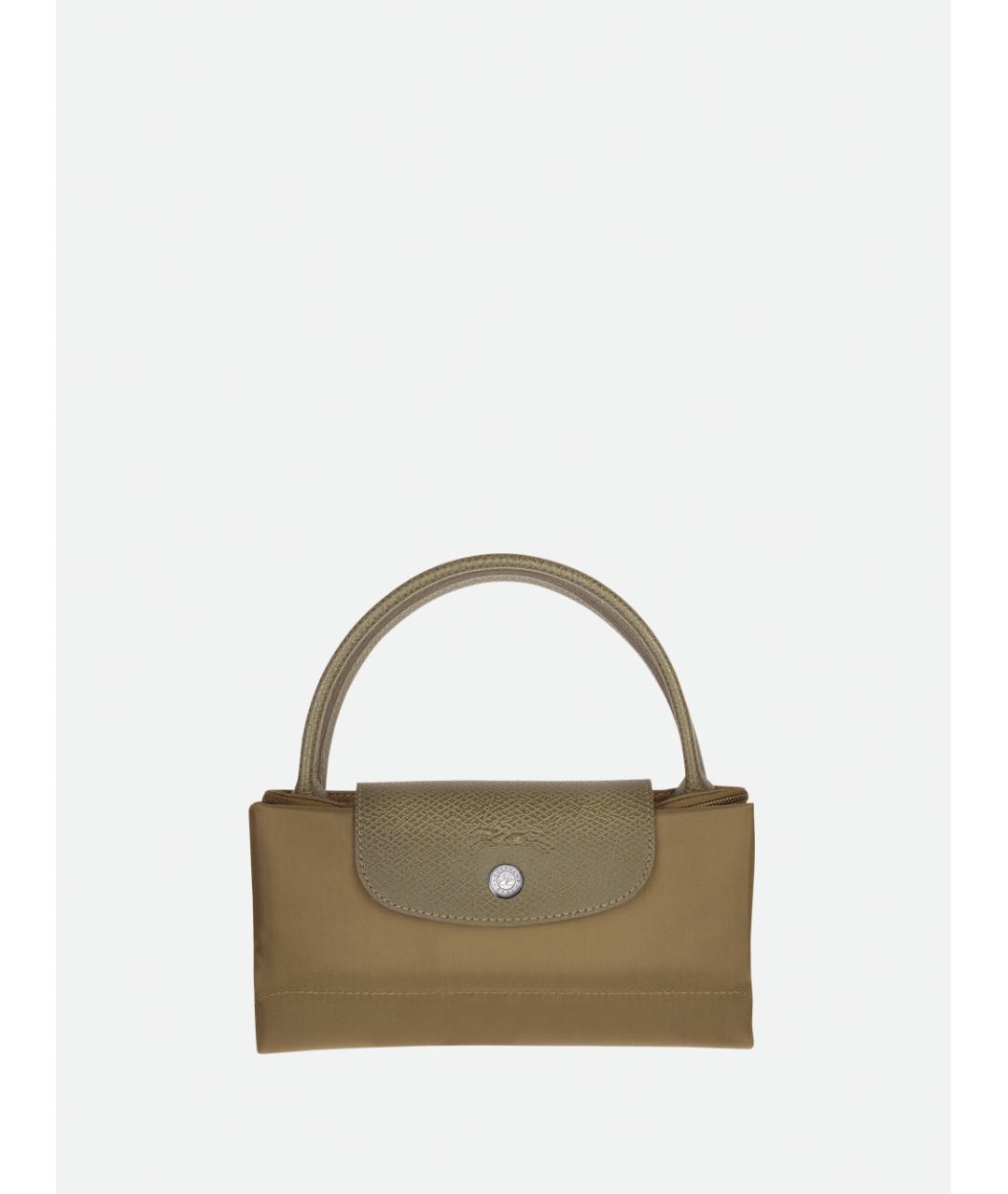 LONGCHAMP Зеленая сумка с короткими ручками, фото 5