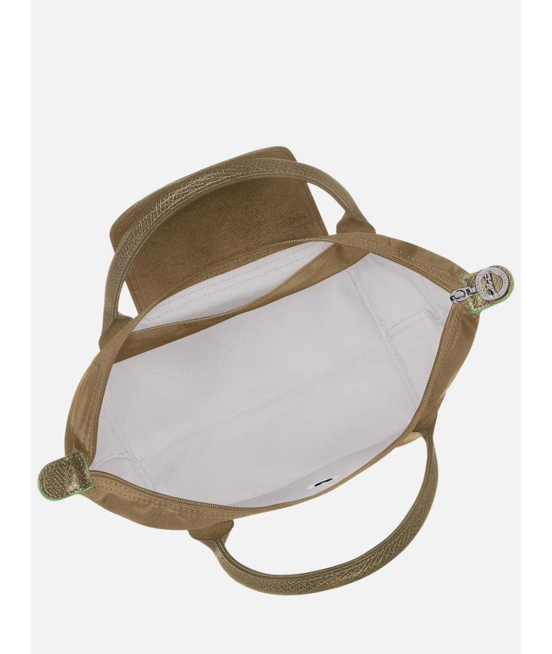 LONGCHAMP Зеленая сумка с короткими ручками, фото 3