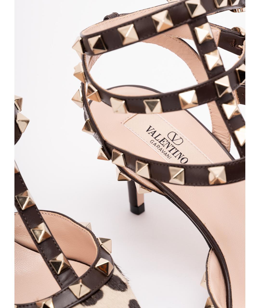 VALENTINO Коричневые кожаные туфли, фото 5