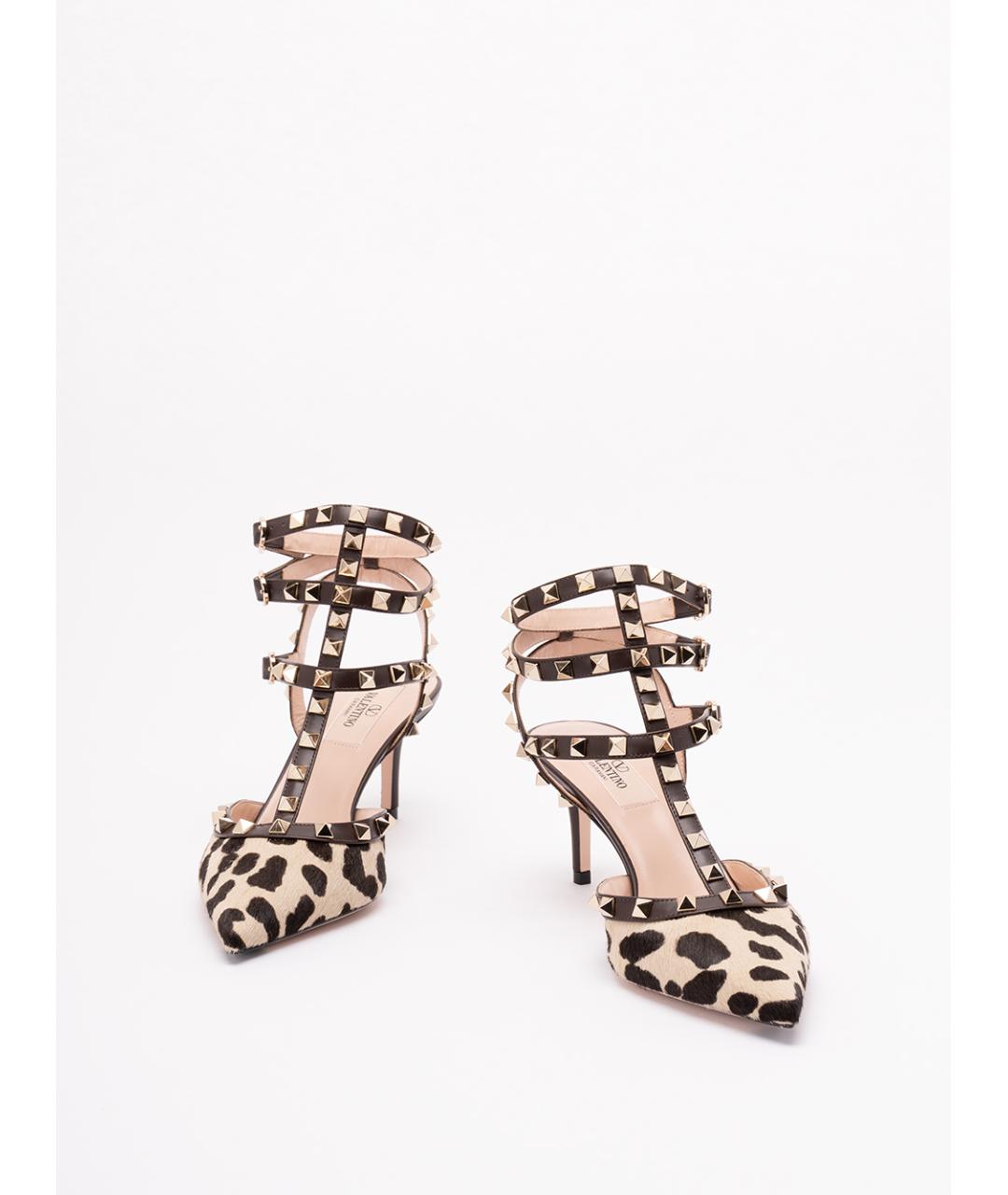 VALENTINO Коричневые кожаные туфли, фото 2