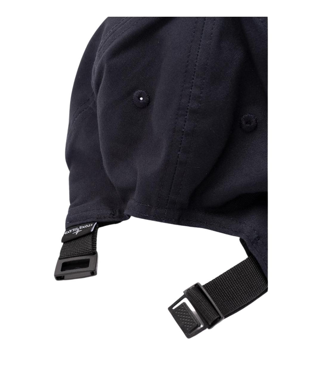 STONE ISLAND Синяя хлопковая кепка/бейсболка, фото 4